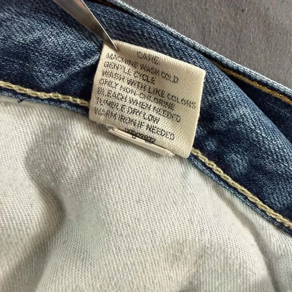 Polo Ralph Lauren Classic Fit Jeans Mens 40x32 Distressed Light Wash Denim